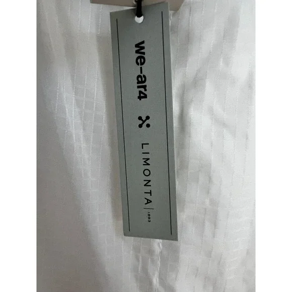 We-ar4 Limonta Riva Parka 1;18 White Women's Sz L Hooded Lightweight Jacket NWT